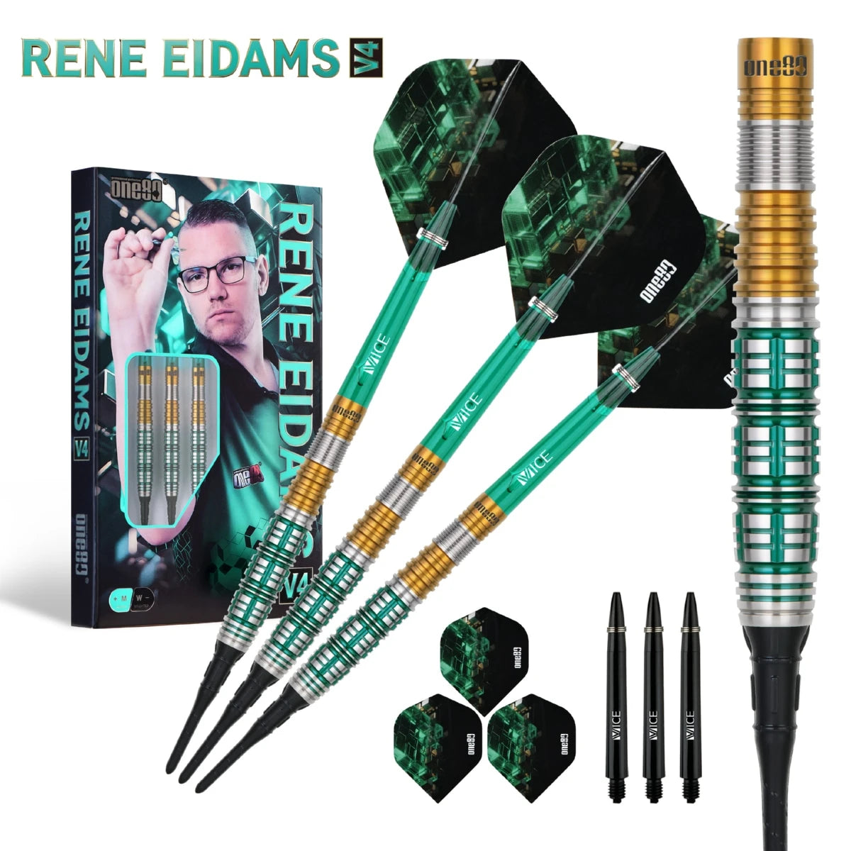 One80 René Eidams V4 18g Soft Tip