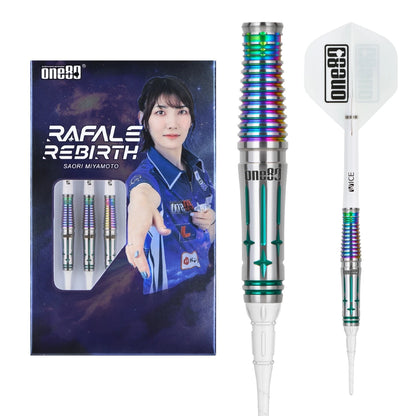 One80 Saori V3 Signature Dart Softip 19g, Rainbow