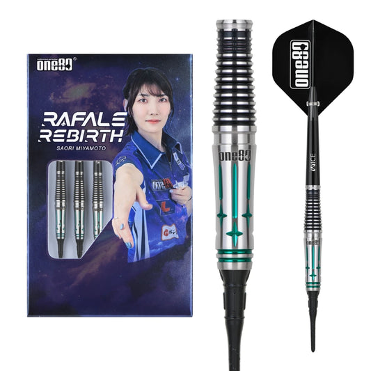 One80 Saori V3 Signature Dart Softtip 21g,Black Emerald