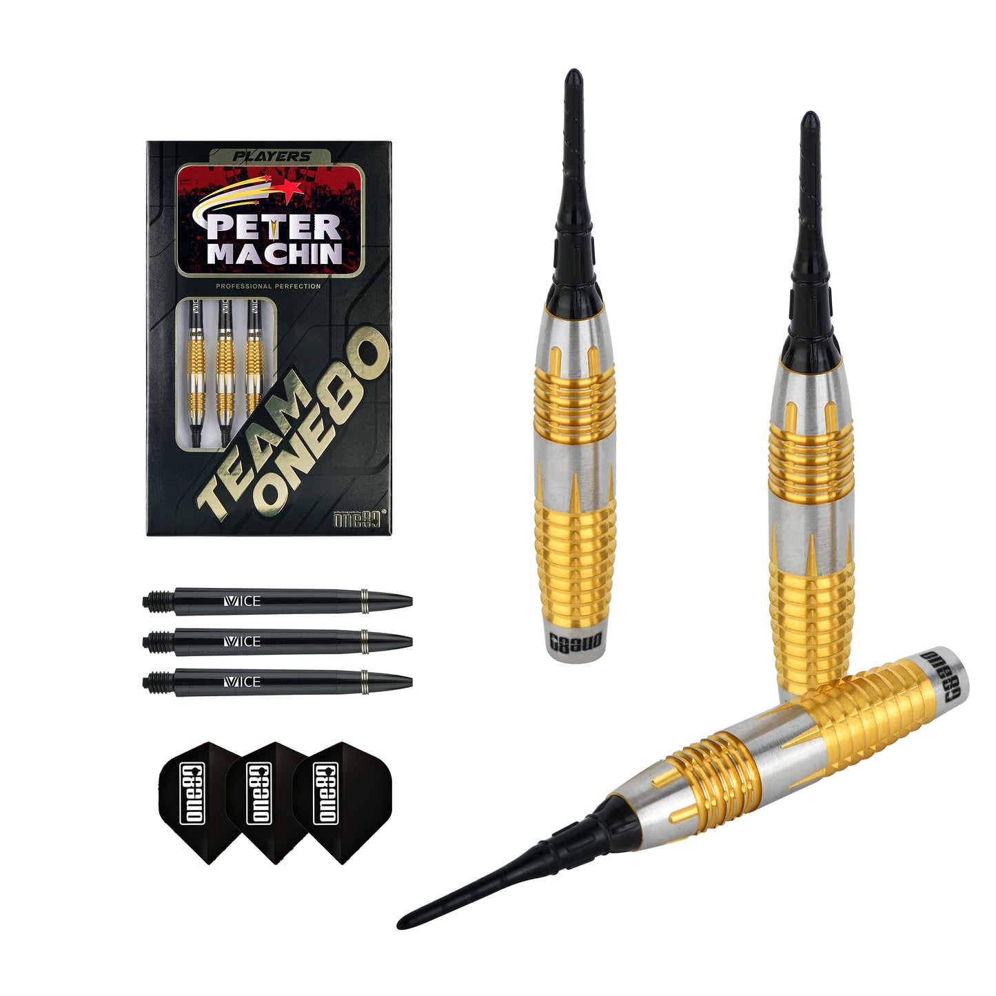 ONE80 Peter Machin Signature Dart V2 Softip 18g