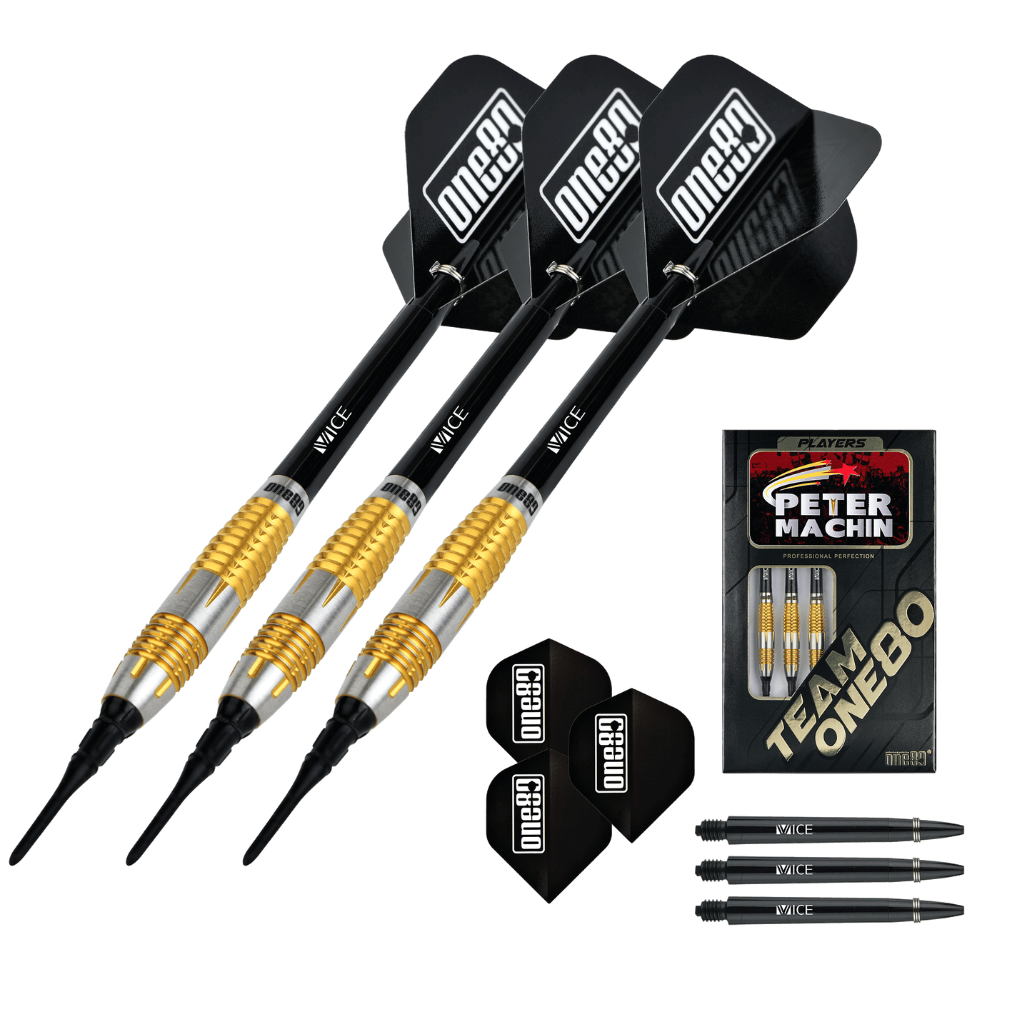 ONE80 Peter Machin Signature Dart V2 Softip 18g