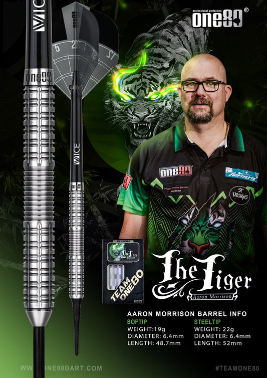 One80 Aaron Morisson Signature Darts Steeltip 22g