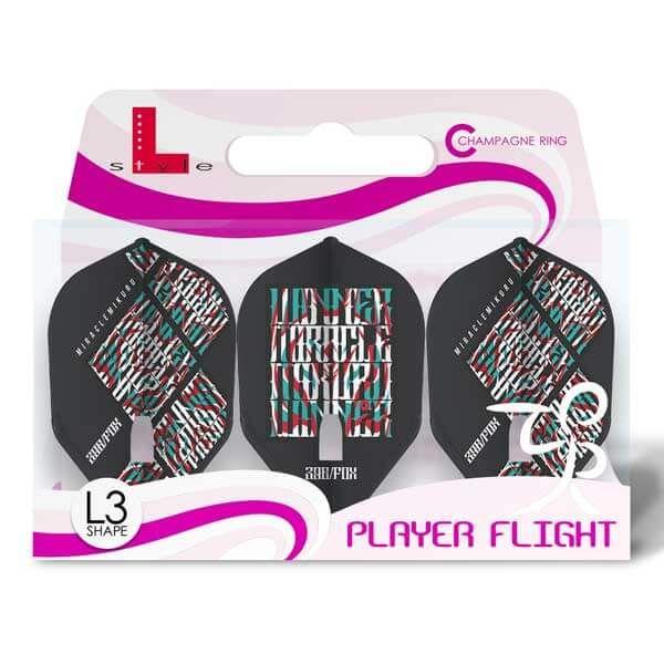 L -Style Signature Flights - Mikuru Suzuki V4 shape Black