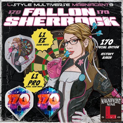 L -Style Flights - Fallon Sherrock V4 L1EZ - Clear White